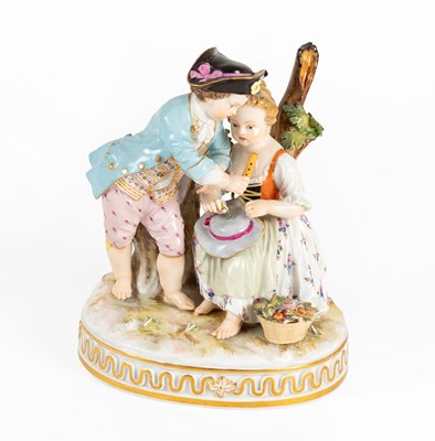 Lot 118 - A Meissen Porcelain Figure Group,...