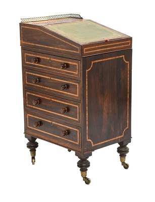 Lot 512 - A Regency Rosewood and Satinwood-Banded...