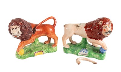 Lot 61 - A Matched Pair of Staffordshire Pearlware...