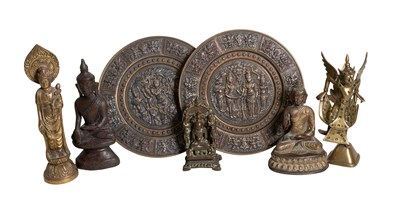 Lot 72 - A Bronze Figure of Buddha, probably Nepal,...