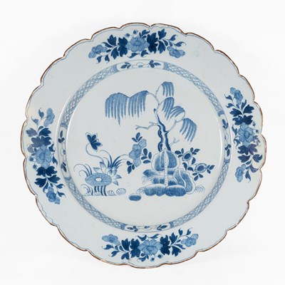 Lot 34 - A Large English Delft Charger, circa 1770,...