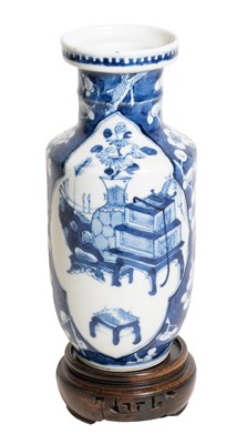 Lot 17 - A Chinese Porcelain Rouleau Vase, Kangxi reign...