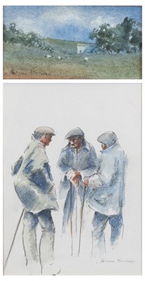 Lot 322 - Brian Irving (1921-2013) A huddle of Dalesmen...