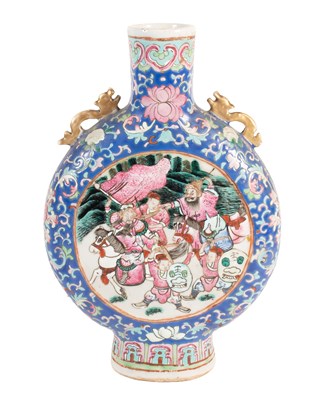 Lot 44 - A Chinese Porcelain Moon Flask, early 20th...