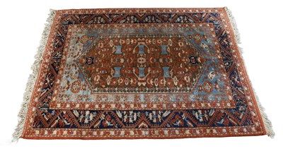 Lot 1281 - Anatolian Rug, the walnut brown lozenge field...