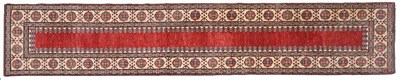 Lot 201 - Narrow Afghan Runner of Caucasian Design,...