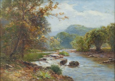 Lot 353 - Ernest Walbourn (1872-1927) River landscape...