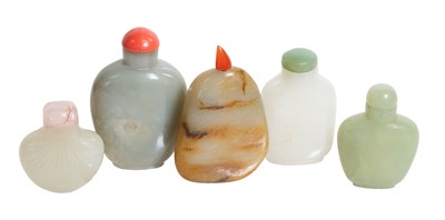 Lot 75 - A Chinese Jade Snuff Bottle, of asymmetric...