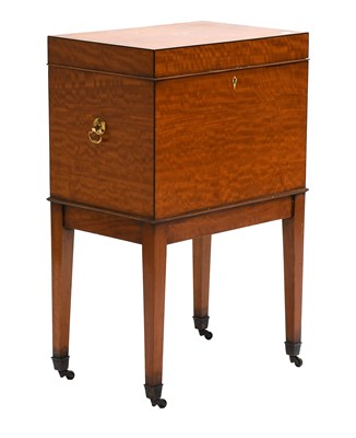 Lot 514 - A George III-Style Satinwood and Ebony-Strung...
