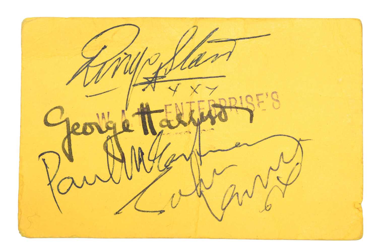 Lot 3183 - Beatles 1963 Signed Concert Ticket