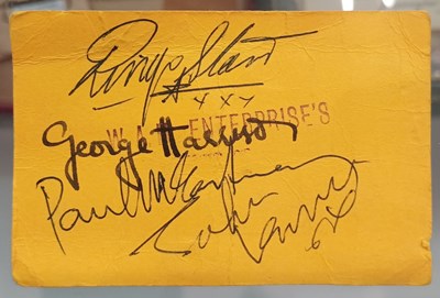 Lot 3183 - Beatles 1963 Signed Concert Ticket