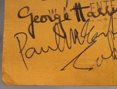 Lot 3183 - Beatles 1963 Signed Concert Ticket