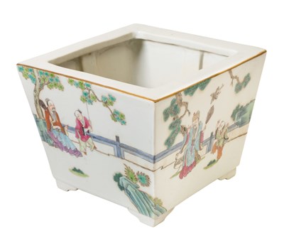 Lot 45 - A Chinese Porcelain Jardiniere, 19th century,...