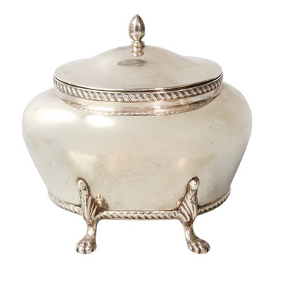 Lot 41 - An Edward VII Silver Tea-Caddy, Maker's Mark...