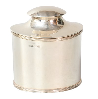 Lot 33 - A George V Silver Tea-Caddy and a Tea-Caddy...