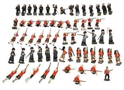 Lot 3437 - Britains 1614 Infantry In Action With Gasmasks