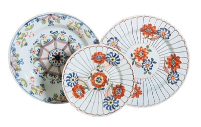 Lot 1237 - A Lambeth Delft Dish, circa 1760, of Ann Gomm...