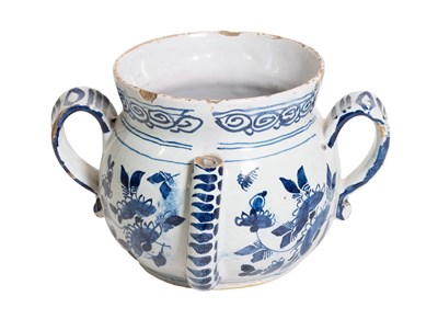 Lot 1234 - An English Delft Posset Pot, circa 1720, of...