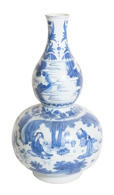 Lot 27 - A Chinese Porcelain Double Gourd Vase,...