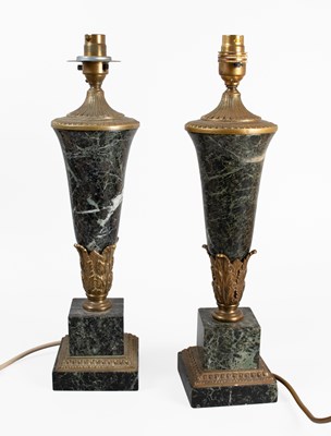Lot 164 - A Pair of Gilt-Metal Mounted Verde Antico...