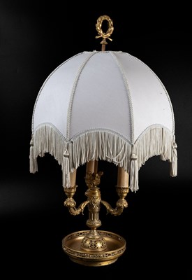 Lot 167 - A French Gilt Bronze Bouillotte Lamp, 20th...