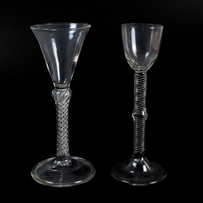 Lot 5 - A Wine Glass, circa 1770, with conical bowl on...