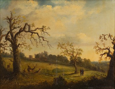 Lot 362 - *Smythe (Mid 19th Century) Deer park before a...