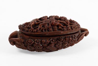 Lot 173 - A Coquilla Nut Snuff Box, early 19th century,...