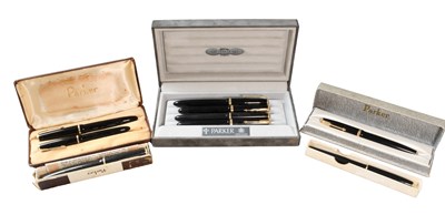 Lot 62 - A Collection of Assorted Parker Fountain-Pens,...