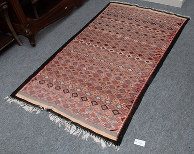 Lot 1135 - Anatolian Flatweave, the polychrome diamond...
