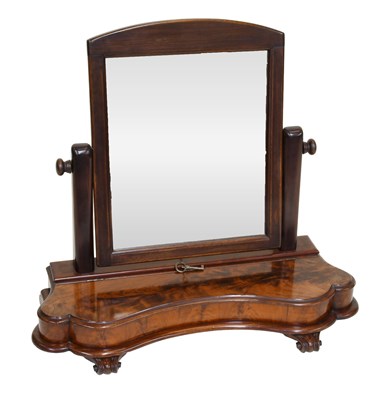 Lot 1294 - A Mahogany Dressing Table Mirror, with...