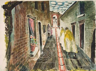Lot 445 - Charles Murray (1894-1954) Scottish Street...