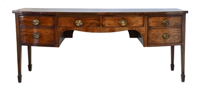 Lot 506 - A George III Mahogany Bowfront Sideboard,...