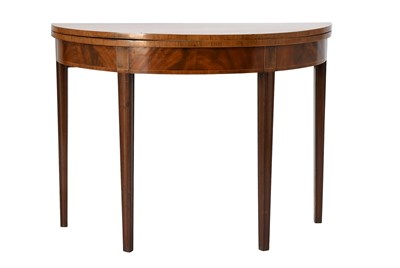 Lot 488 - A George III Mahogany and Rosewood-Crossbanded...