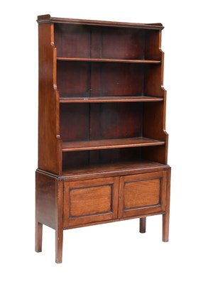 Lot 575 - A Victorian Mahogany Waterfall Bookcase, mid...
