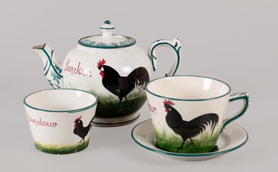 Lot 75 - A Wemyss Pottery Part Teaset, retailed by...