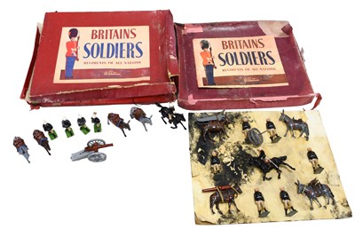 Lot 3443 - Britains Mountain Artillery And Mule Team Set
