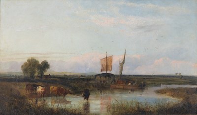 Lot 341 - George Shalders (1826-1875) "Near Coventry"...