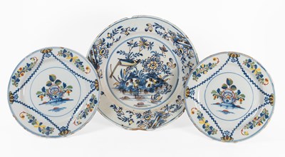 Lot 36 - An English Delft Dish, late 18th...