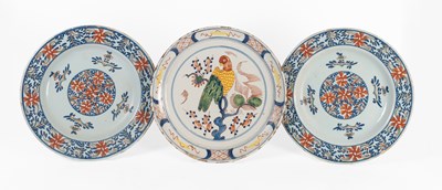 Lot 37 - A Dutch Delft Pancake Plate, 18th century,...