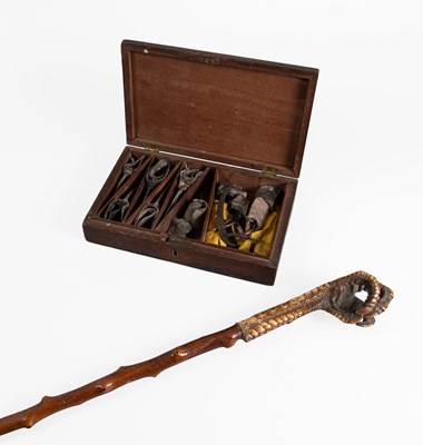 Lot 191 - A Cased Collection of Seven Pairs of Steel...