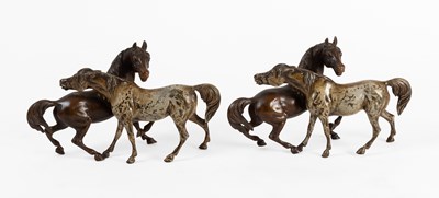 Lot 157 - A Pair of Austrian Cold Painted Bronze...
