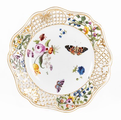 Lot 110 - A Meissen Porcelain Plate, late 19th century,...