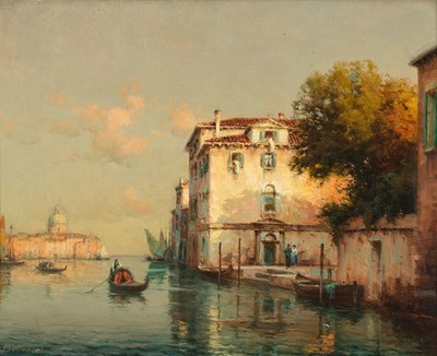 Lot 1066 - Antoine Bouvard (1870-1956) French Venetian...