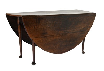 Lot 454 - A George III Oak Six-Seater Gateleg Dining...