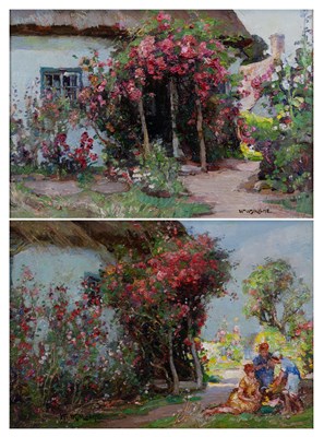Lot 391 - William Watt Milne (1864-1949) Figures beside...