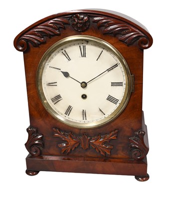 Lot 1223 - A Mahogany Table Timepiece, unsigned, circa...