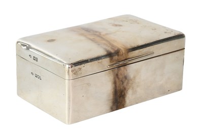 Lot 32 - An Edward VII Silver Cigarette-Box, by Joseph...