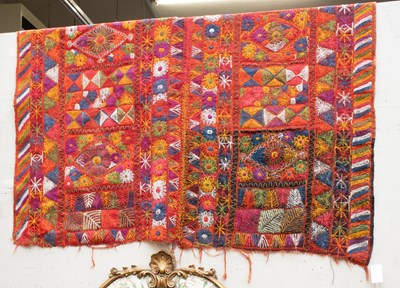Lot 1291 - Iraqi Marsh Arab Rug, the compartmentalised...