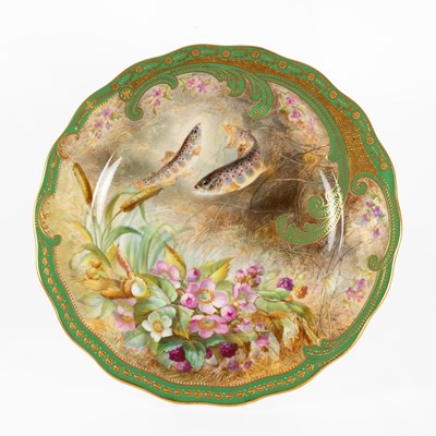 Lot 81 - A Cauldon Porcelain Plate, early 20th century,...